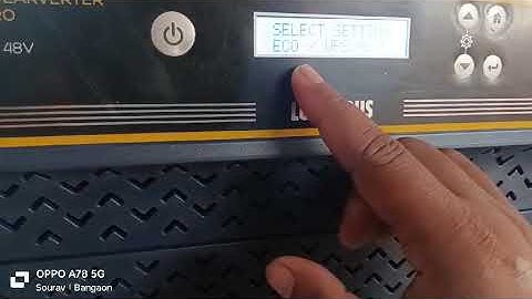 LUMINOUS 5kva solarverter display settings