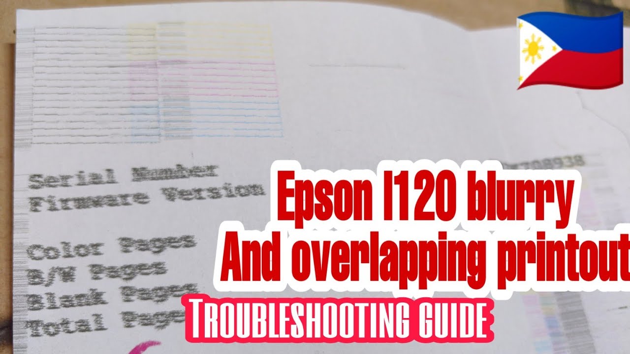 Megalopolis Metafor Delegation Epson l120 blurry and overlapping printout | applicable most L series -  YouTube