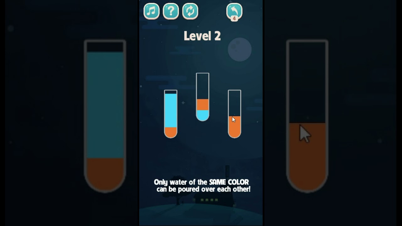 Color Water Sort 3D level 2 | Gameplay Mobile Games