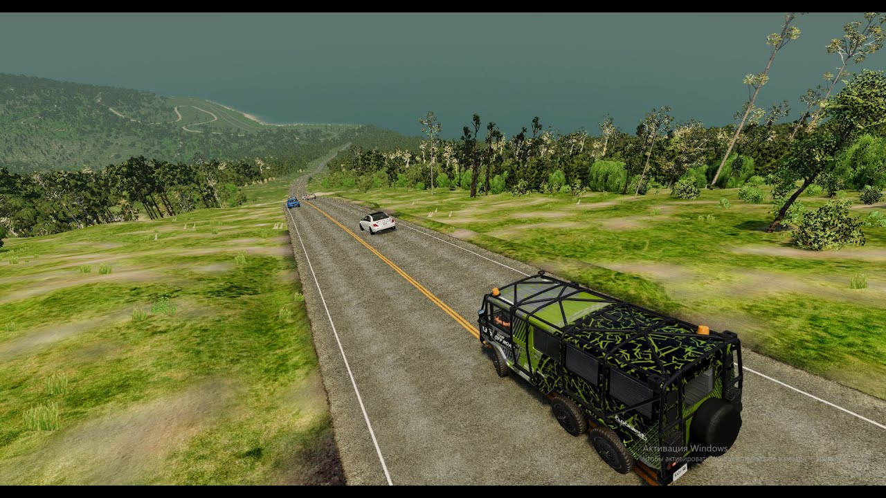 ОТКАЗ ТОРМОЗОВ НА СПУСКЕ СМЕРТИ У ФУРГОНА! ХАОС НА ДОРОГЕ | BeamNG ...