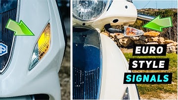 2013+ Piaggio Fly - Euro Style Front Signal Mod | Mitch