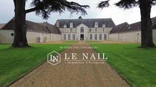 Remarquable château à vendre en Touraine, à 15 km de TOURS (Indre-et-Loire)