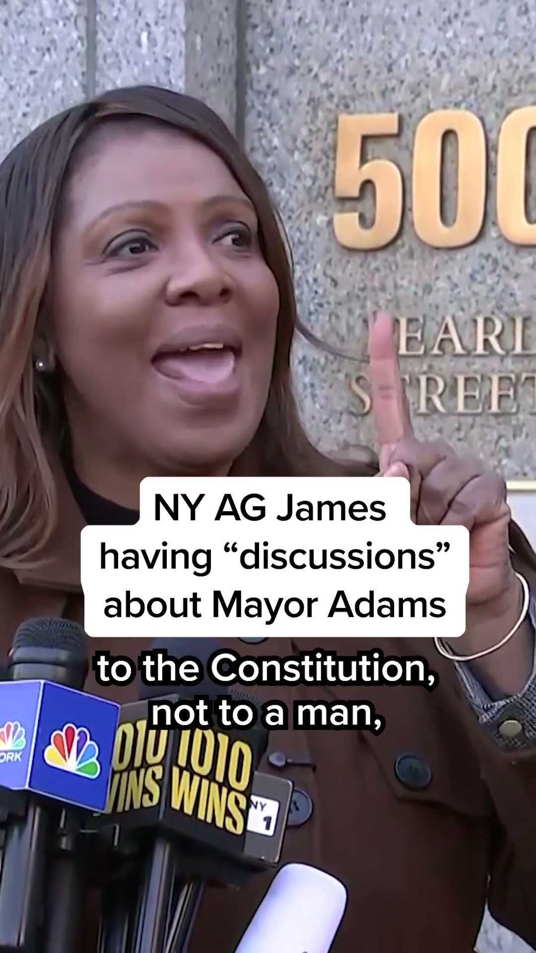 NY AG James having 'discussions' about Mayor Adams