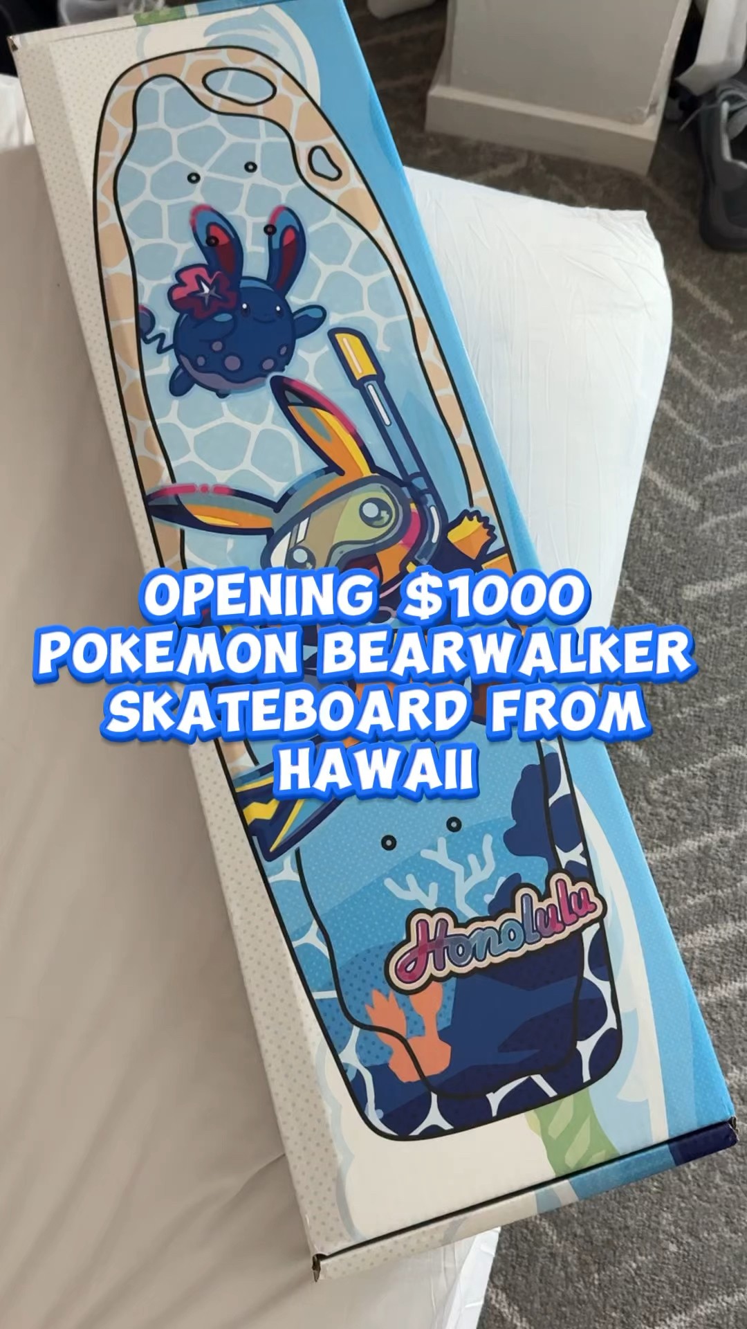 OPENING $1000 Pokémon x Bearwalker Skateboard From Pokemon Worlds