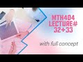 mth404 lecture 32 and 33 | Range on Inclined plane and Examples of projectile