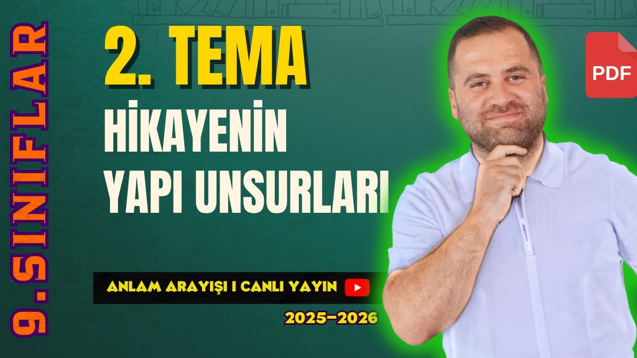 9. Sınıf / Maarif Model / Ücretsiz Canlı Ders / Hikayenin Yapı Unsurları