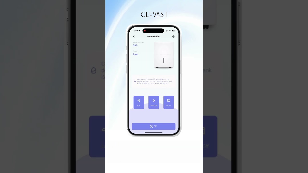 How to Use Dehumidifier via Clevast App 
