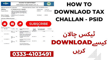How to Download Tax Challan CPR from FBR Site