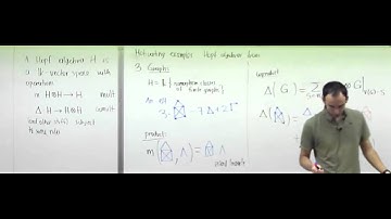 Lecture 2 . Hopf Algebras and Combinatorics (Federico Ardila)