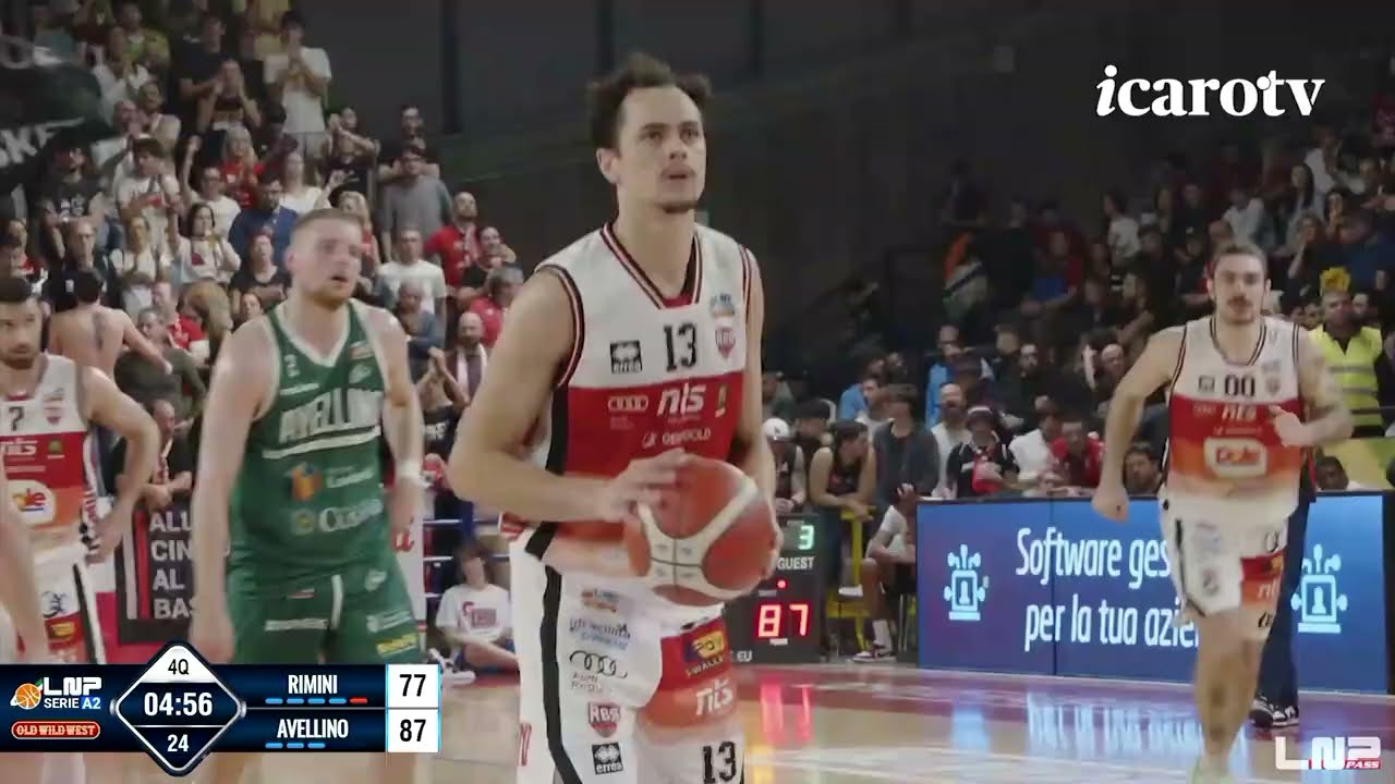 Dole Basket Rimini-Unicusano Avellino Basket 96-101, il servizio