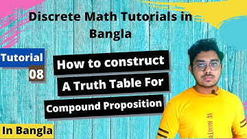 Compound Proposition- Discrete Math Bangla Tutorials: 08 | DISCRETE MATHEMATICS