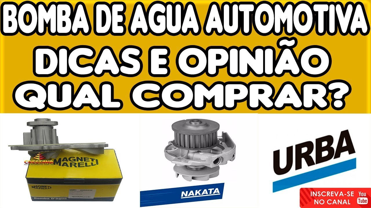Bomba de Aguá Automotiva Qual Comprar? Dicas e Opinião - YouTube