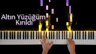 Altın Yüzüğüm Kırıldı Piano Tutorial (Medium) - 4K