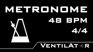 48 BPM Metronome @ 4/4 Bars Counting