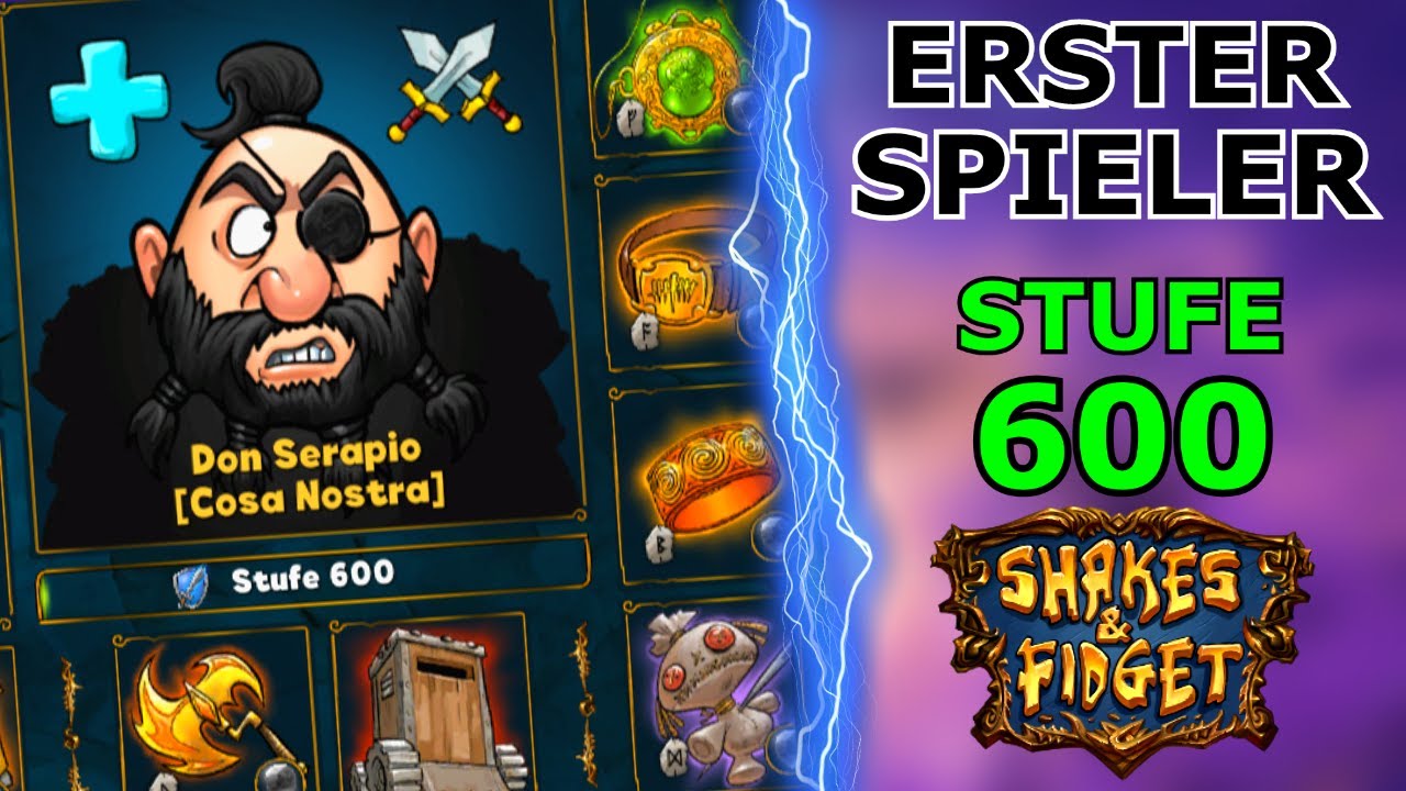 Shakes & Fidget - Erster Spieler erreicht Level 600! 