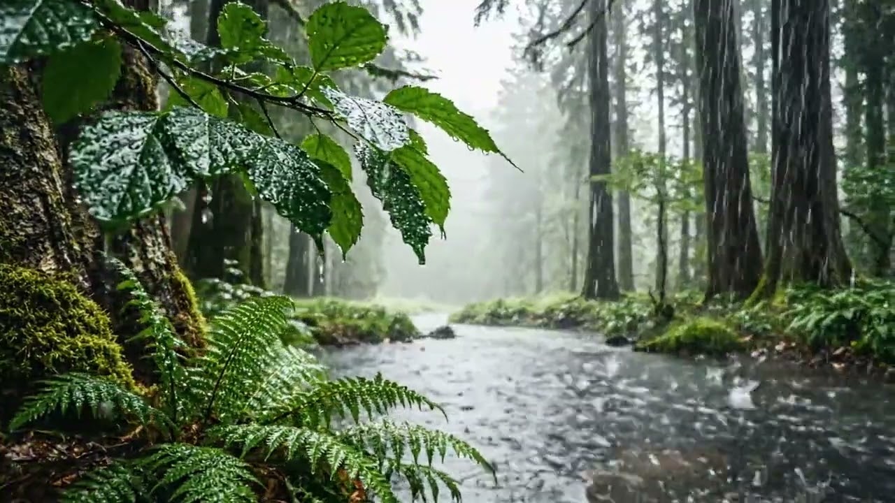 Rain Forest & Native American Flute for Insomnia | Deep Healing Sleep Music