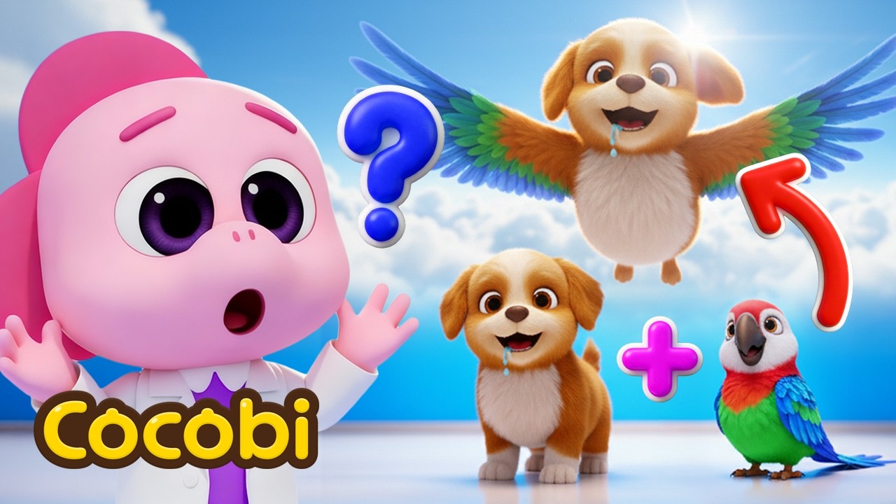 How the Puppy Got Its Wings: The Secret Story🤩 Monster Lab Cartoon for ...