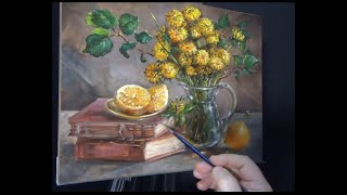 Натюрморт. Живопись для начинающих. Мастер класс.Still-life. Painting for beginners.