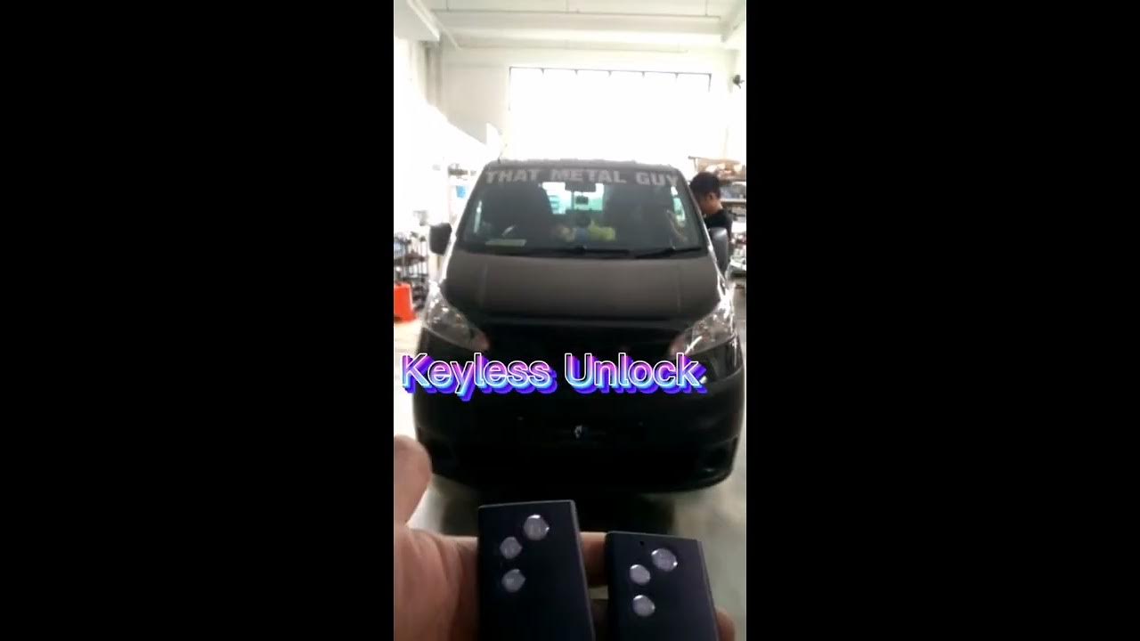 Keyless Entry System Nissan NV200 YouTube