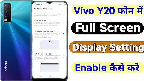 How To Full Screen Display On Vivo Y20 || Vivo Y20 Full Screen Display Setting
