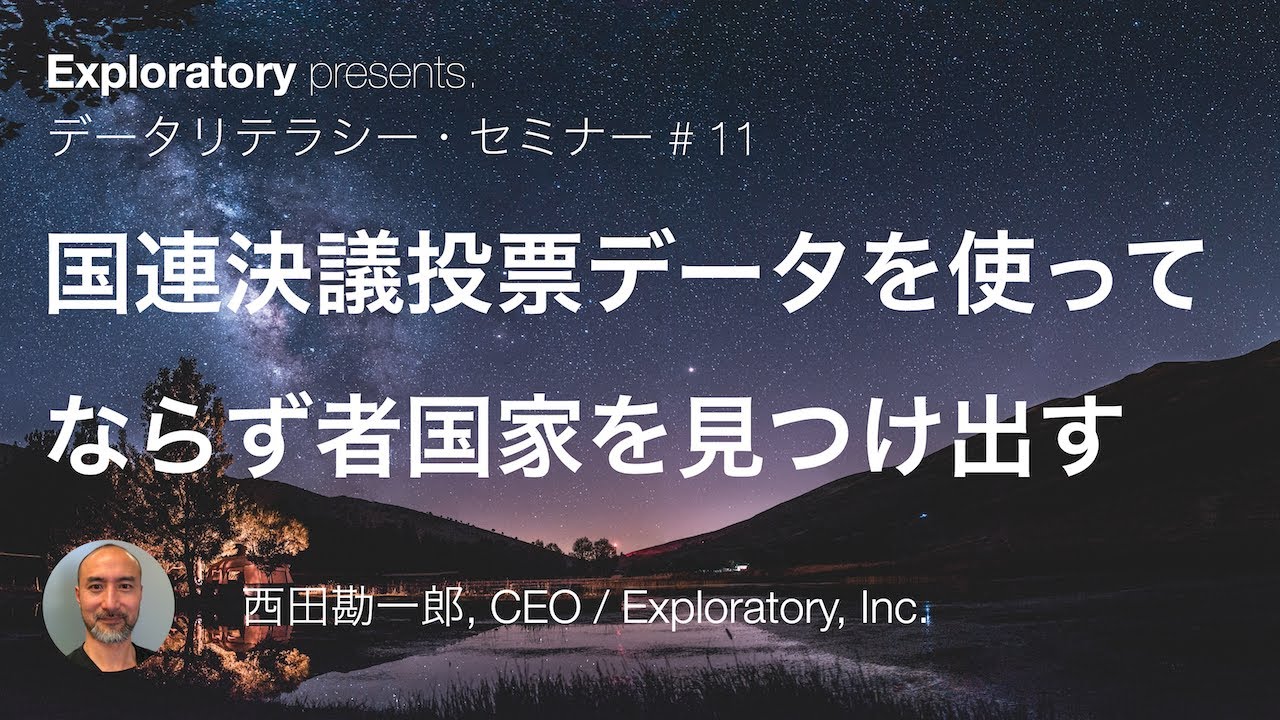 #130 - 国連決議投票データを使って、ほんとのならず者国家を見つけ出す