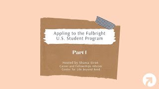 Applying to Fulbright - Part 1 Net Worth