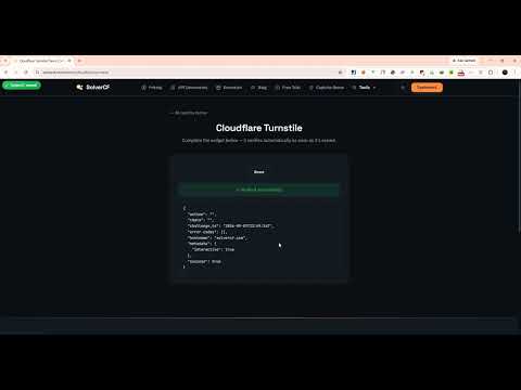How to Bypass Cloudflare Turnstile using SolverCF