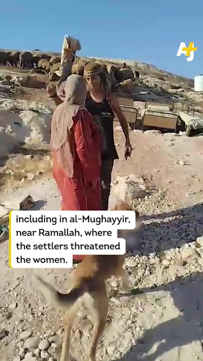 Palestinian Women Confront Israeli Settlers