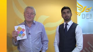 Paddy Ashdown introduces the Lib Dem Manifesto in BSL