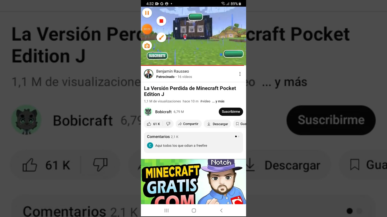 uwu,melody_14 encontró la versión perdida de minecraft pocket edition j  y esto paso...