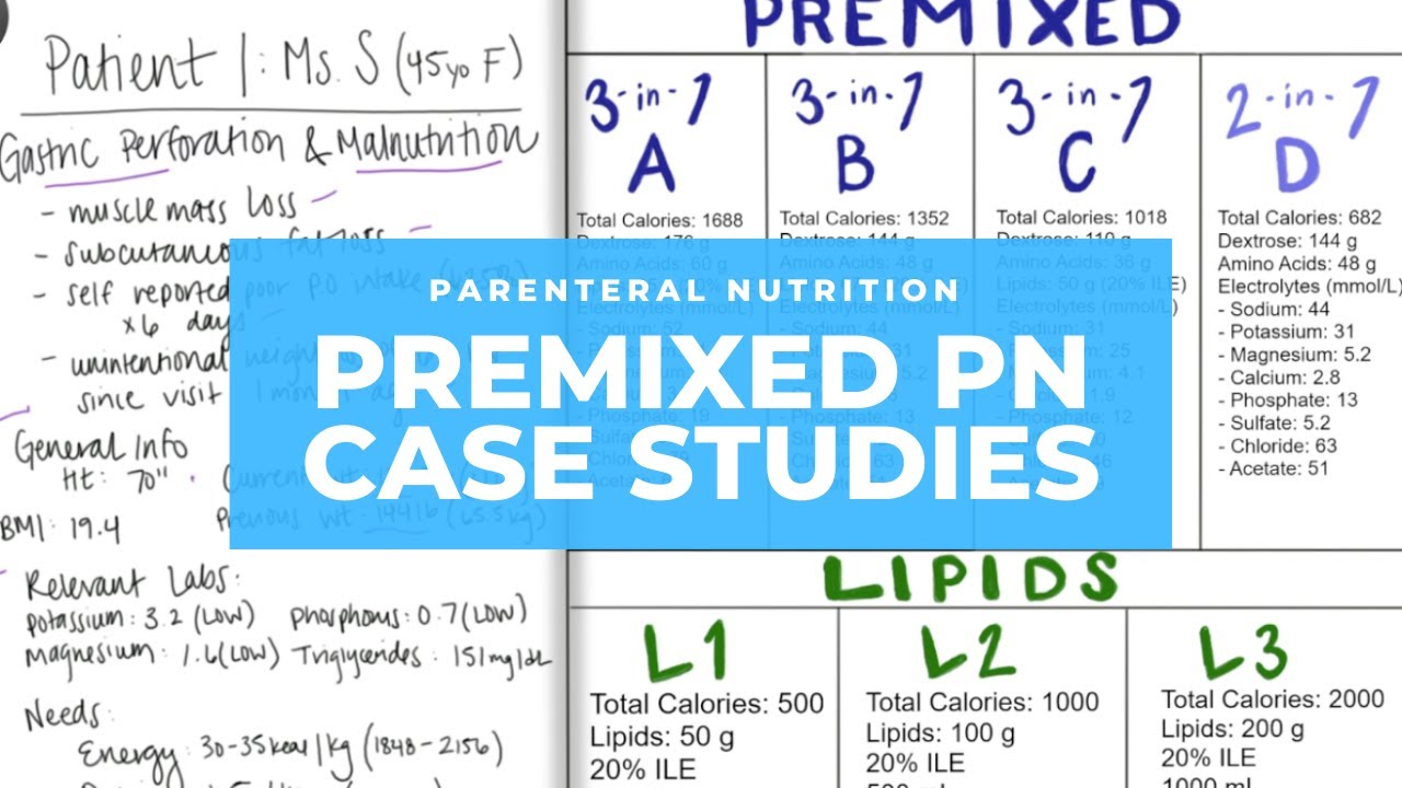 case study on parenteral nutrition