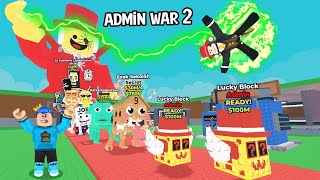 AKU IKUT ADMIN ABUSE WAR 2!! SEMUA BRAINROT SECRET MUNCUL DI ROBLOX STEAL A BRAINROT!!