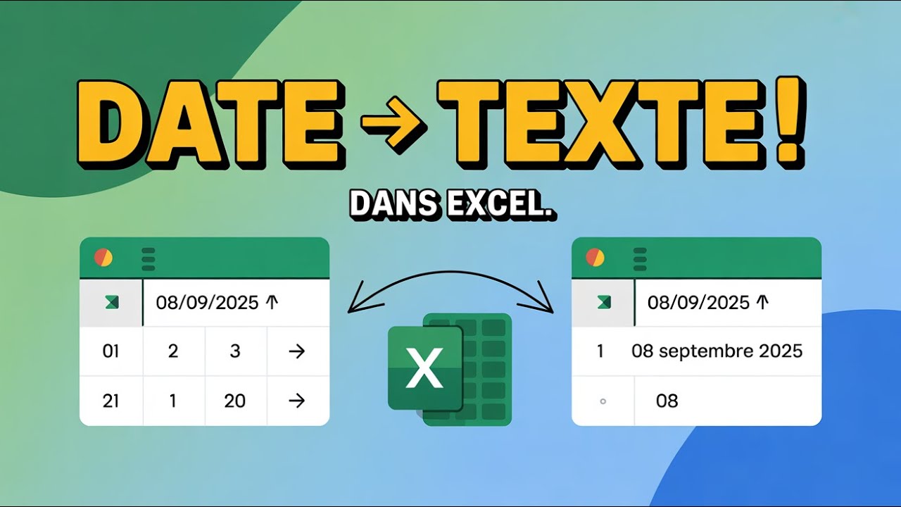 📅 Excel : Convertir une date en texte facilement !