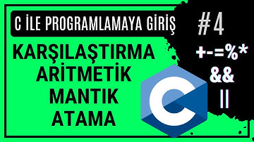Operatörler ve İfadeler | C Programlama Dersleri #4