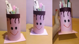 DIY Pen stand /How to make pen stand at home /Simple and easy pen stand /Paper pen stand ideas தமிழ்