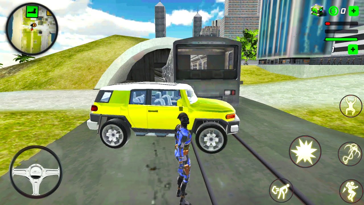 Green Rope Hero Vegas City #2 - Toyota SUV Driving Near Train - Android ...