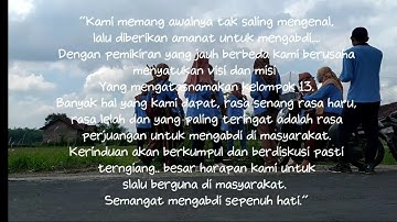 Memori, Kelompok 13 KKN Reguler DR-75 UIN Walisongo Semarang