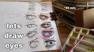 EYE TUTORIAL FOR BEGINNER  | lets learn how to draw eyes in easy way | #art #beginner