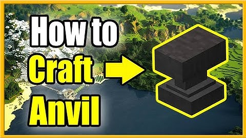 How To Make ANVIL In Minecraft | Tutorial | Minecraft Pocket Edition | Java Edition