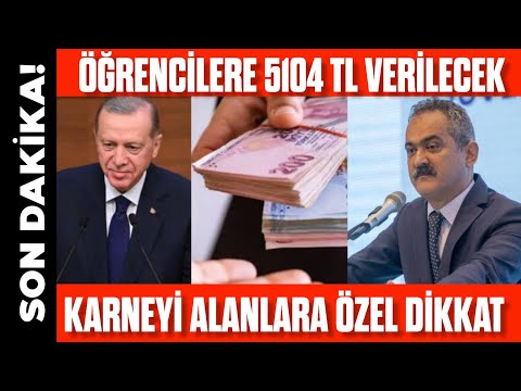 Karneyi Alanlara 5104 TL Veriliyor! dikkat! 5104 TL Alabilirsiniz! Neler yapmak gerekiyor?