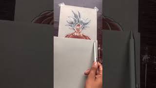 Drawing of Goku MUI 😈#shorts #art #anime #drawing #animedrawing #gokumui #vegetaue #dbs #dbs2