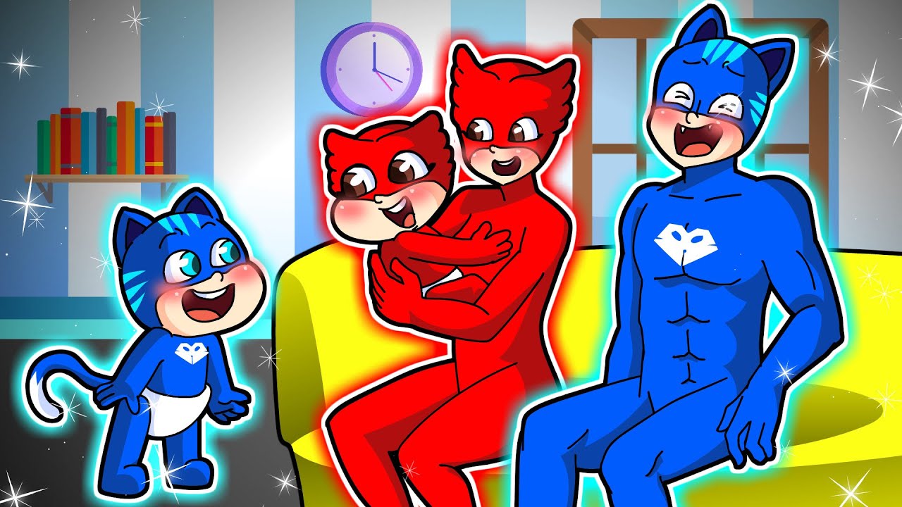 Oh No! Abandoned Baby Catboy! OWLETTE and CATBOY don't love me! Goodbye OWLETTE & CATBOY | Pj Masks