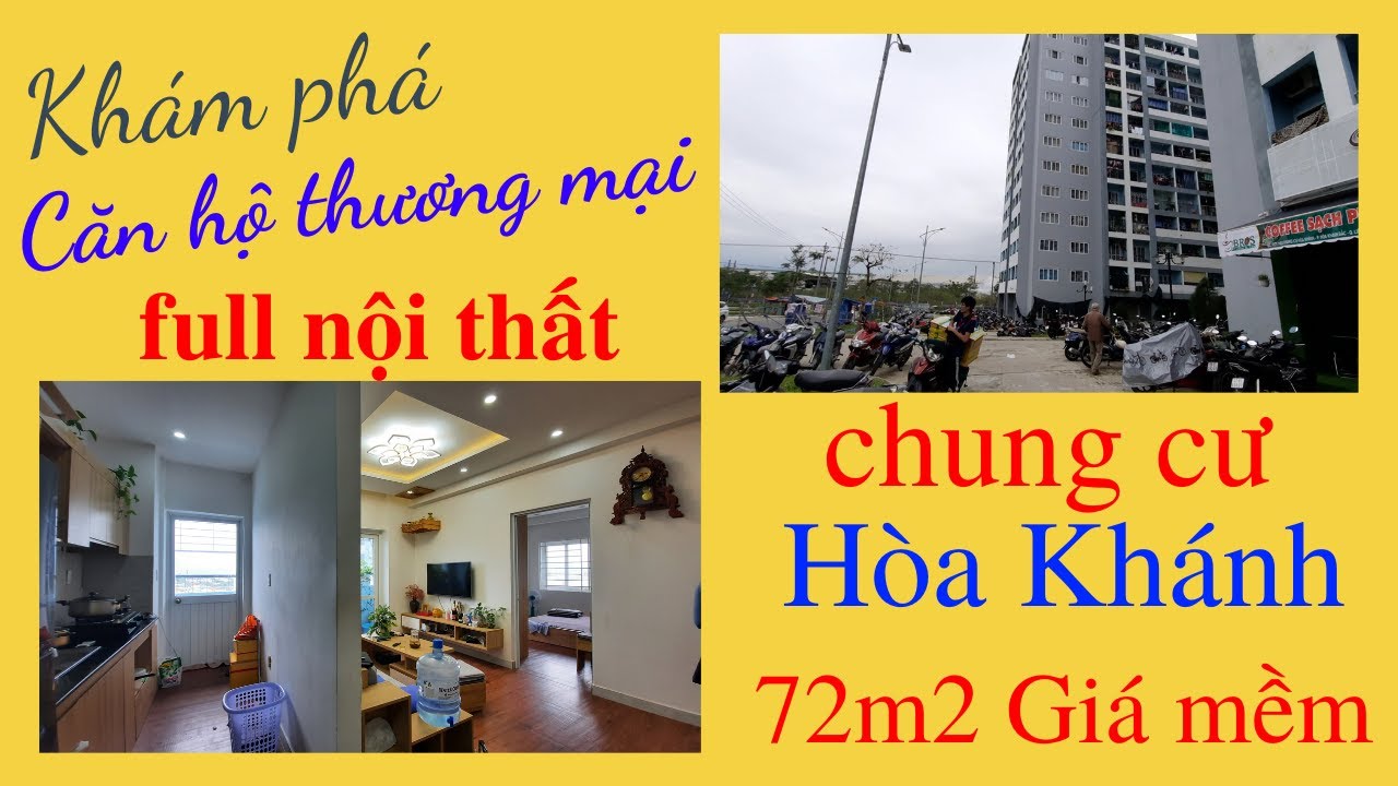 Căn hộ Thương mại -  Hòa Khánh - Liên chiểu - Đà Nẵng | 72m2 full nội thất| giá tốt