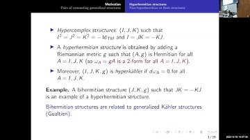 Ruxandra Moraru: Commuting pairs of generalized structures, para-hyper-Hermitian and Born geometry