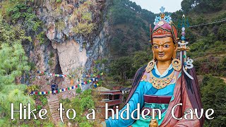 Hidden Cave and Rock Climbing location in Pharping | Statue of Guru Padmasambhava