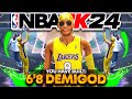 THIS 6&#39;8 DEMIGOD POINT GUARD BUILD IS DOMINATING NBA 2K24!! OVERPOWERED BUILD! Best Build 2k24