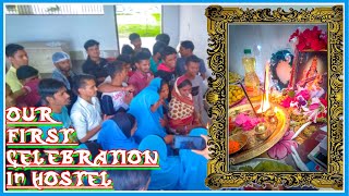 Celebrating This Sarswati Puja In Hostel || Kalinga University-International Boy's Hostel-#WikkiVai