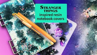 Stranger Things 4 Inspired Resin Notebook Covers