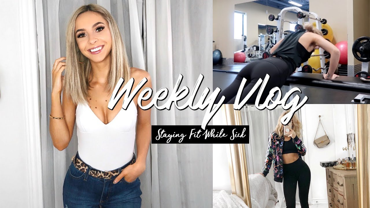 VLOG WEEK 11 | STAYING FIT WHILE SICK | FULL UPPER-BODY WORKOUT - YouTube