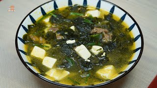 Cách nấu canh rong biển thịt bò không tanh chuẩn vị Hàn | DTBTAAu